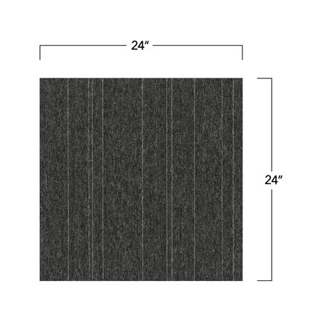 Mohawk Mohawk Basics 24 x 24 Carpet Tile SAMPLE with EnviroStrand PET Fiber in Smoke EB301-979